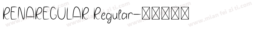 RENAREGULAR Regular字体转换